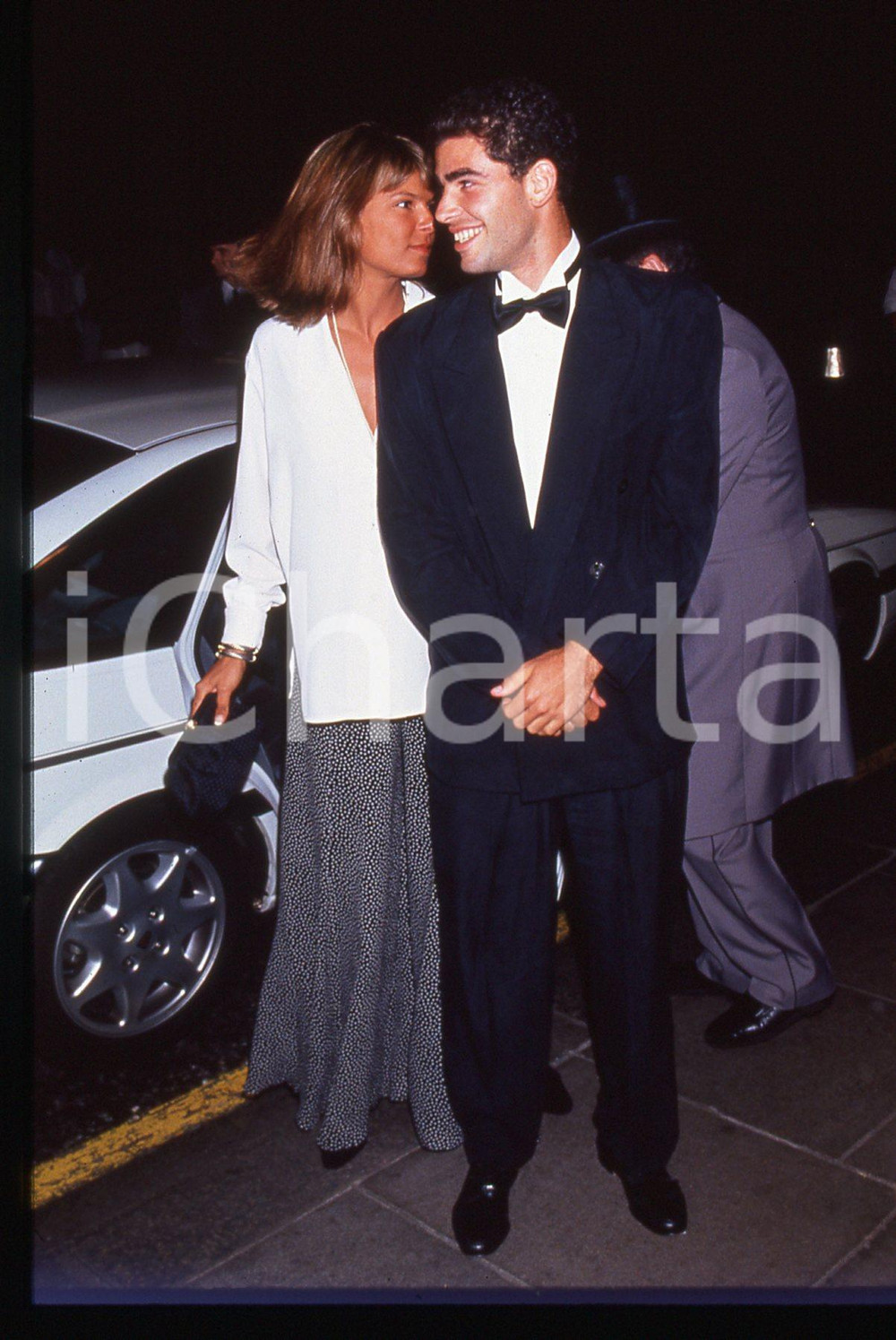 35mm vintage slide* 1994 LONDRA Hotel SAVOY - Pete SAMPRAS e Delaina MULCAHY