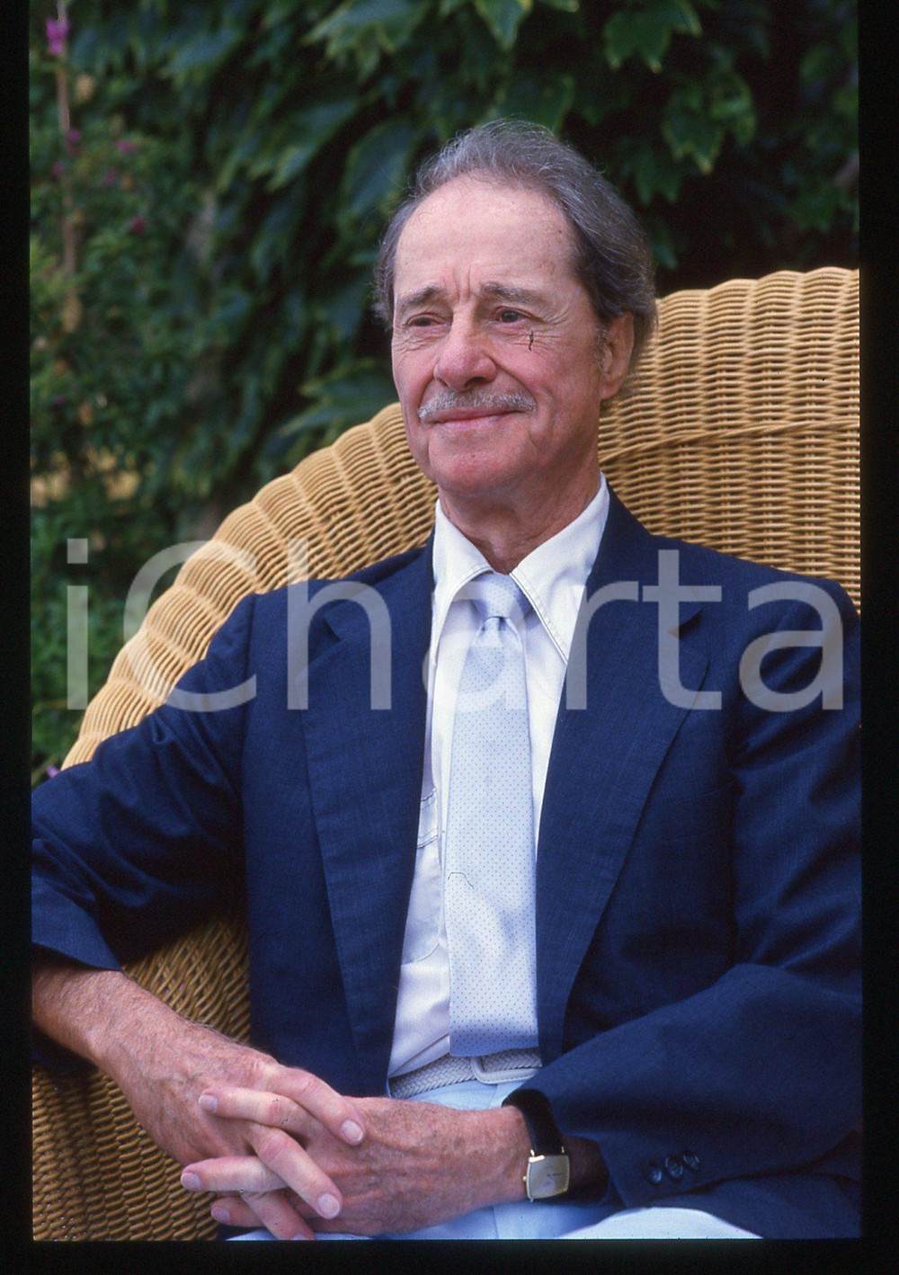 35mm vintage slide* 1988 VENEZIA Don AMECHE alla Mostra del Cinema - Ritratto 45