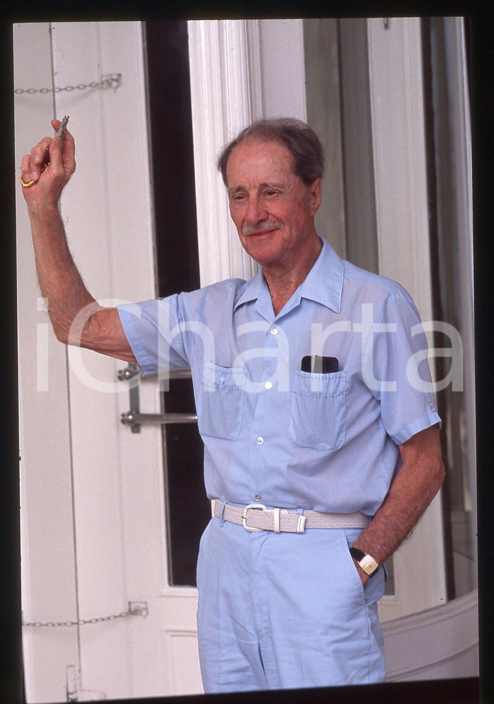 35mm vintage slide* 1988 VENEZIA Don AMECHE alla Mostra del Cinema - Ritratto 50