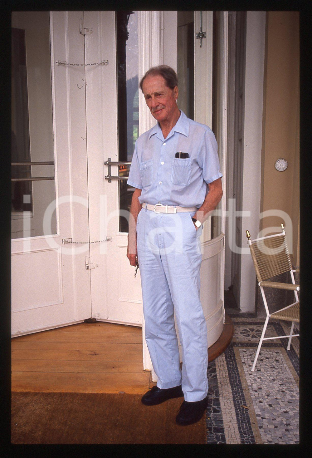 35mm vintage slide* 1988 VENEZIA Don AMECHE alla Mostra del Cinema - Ritratto 65