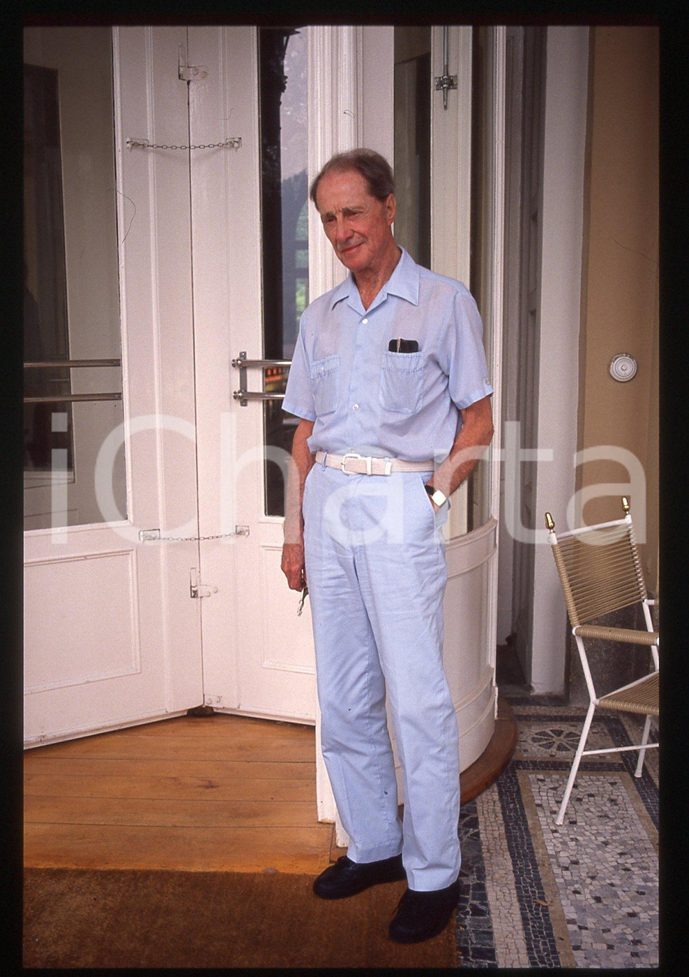 35mm vintage slide* 1988 VENEZIA Don AMECHE alla Mostra del Cinema - Ritratto 66