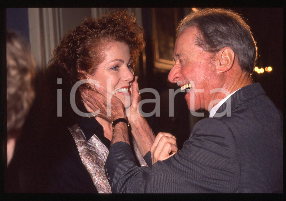 35mm vintage slide* 1990 CERNOBBIO - VILLA D'ESTE Don AMECHE e Lynn REDGRAVE (3)