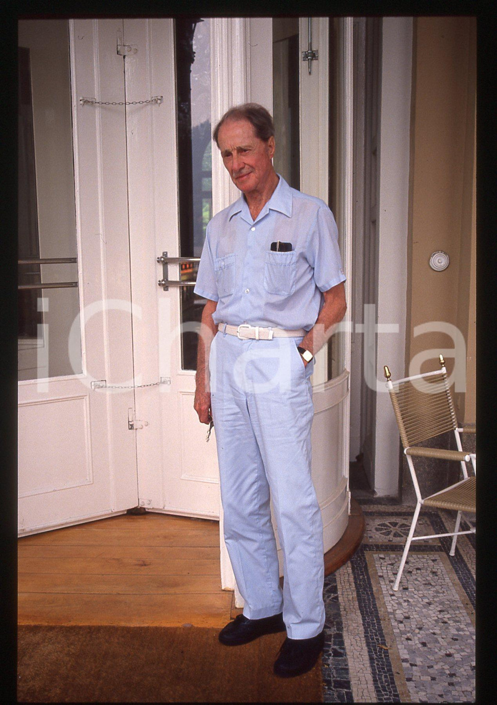 35mm vintage slide* 1988 VENEZIA Don AMECHE alla Mostra del Cinema - Ritratto 60