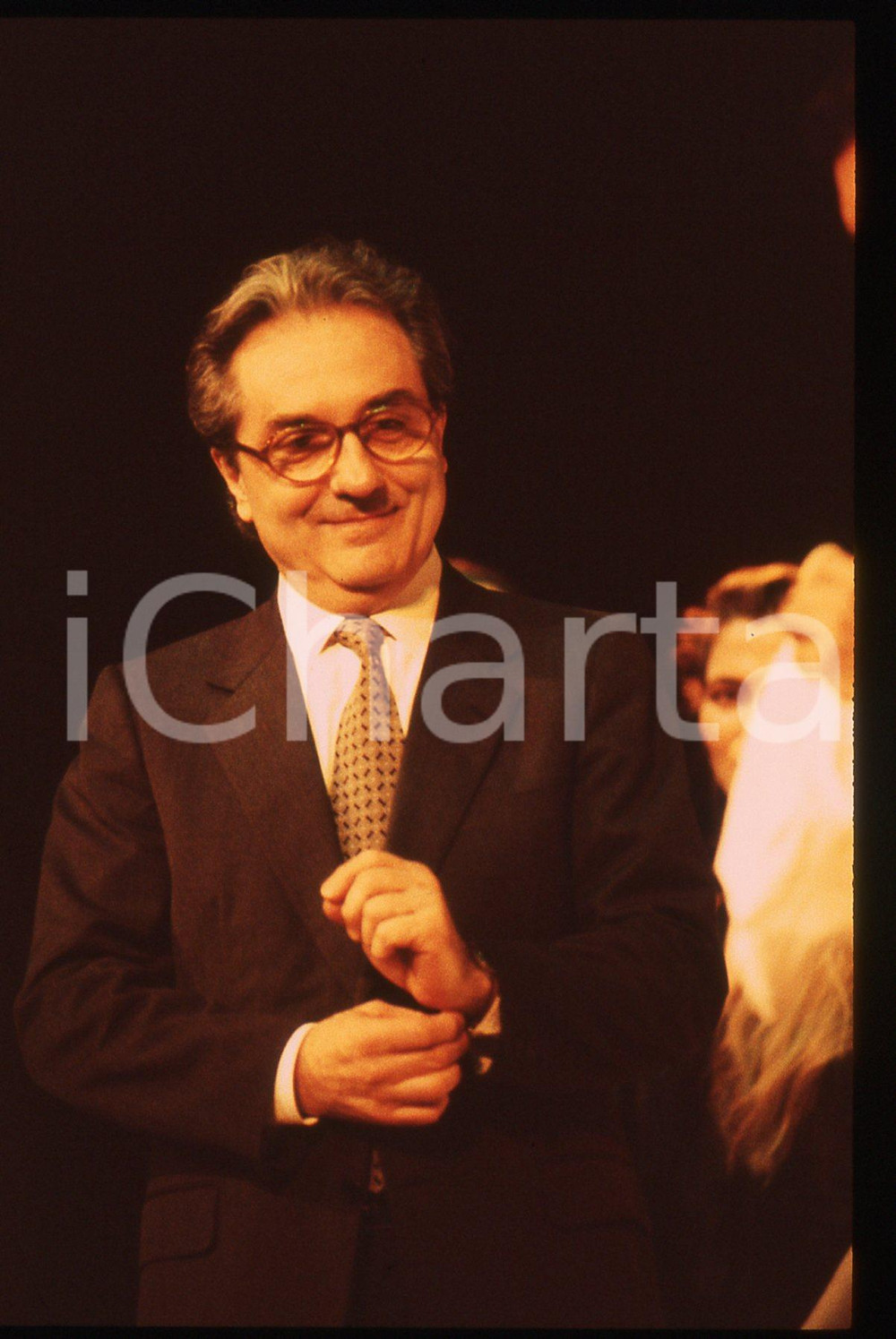 35mm vintage slide 1988 ROMA Teatro Argentina - Chef Gualtiero MARCHESI Ritratto