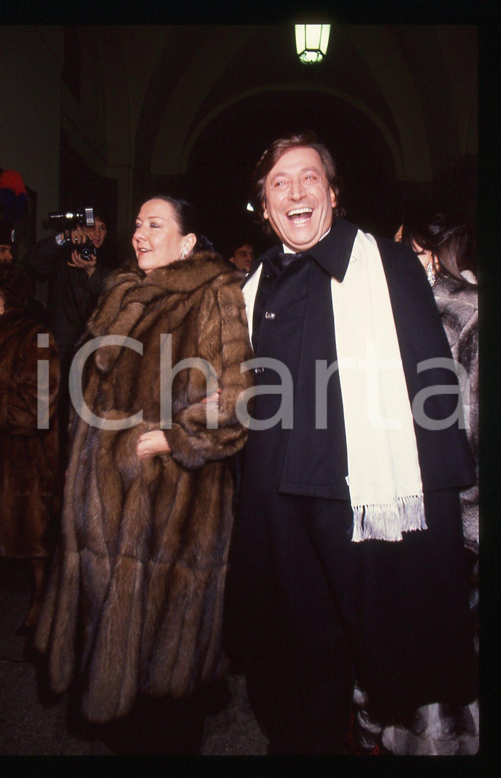 35mm vintage slide* 1990 ca COSTUME - Guido ANGELI Ritratto del presentatore