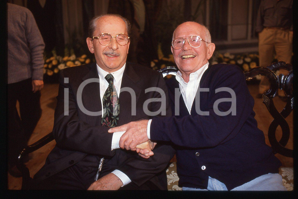 35mm vintage slide* 1993 SANREMO Domenico MODUGNO e Roberto MUROLO Ritratto (9)