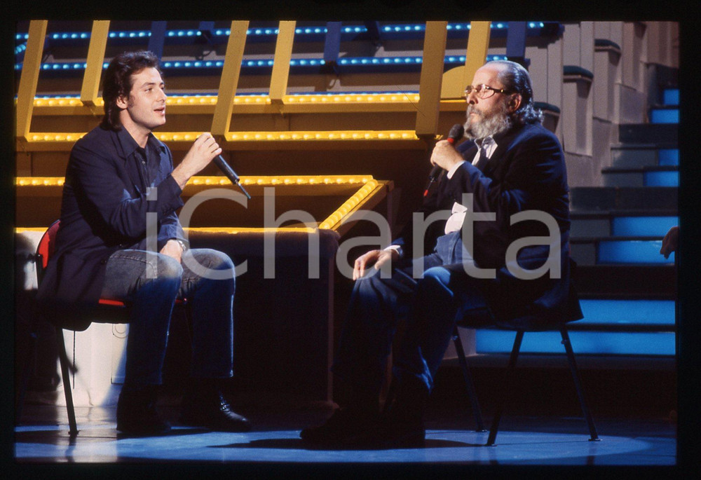35mm vintage slide* 1993 SANREMO Massimo e Domenico MODUGNO cantano DELFINI