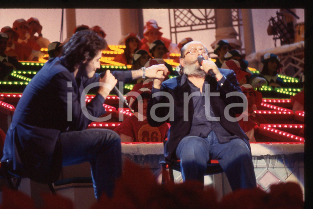 35mm vintage slide* 1993 SANREMO Massimo e Domenico MODUGNO cantano DELFINI (3)