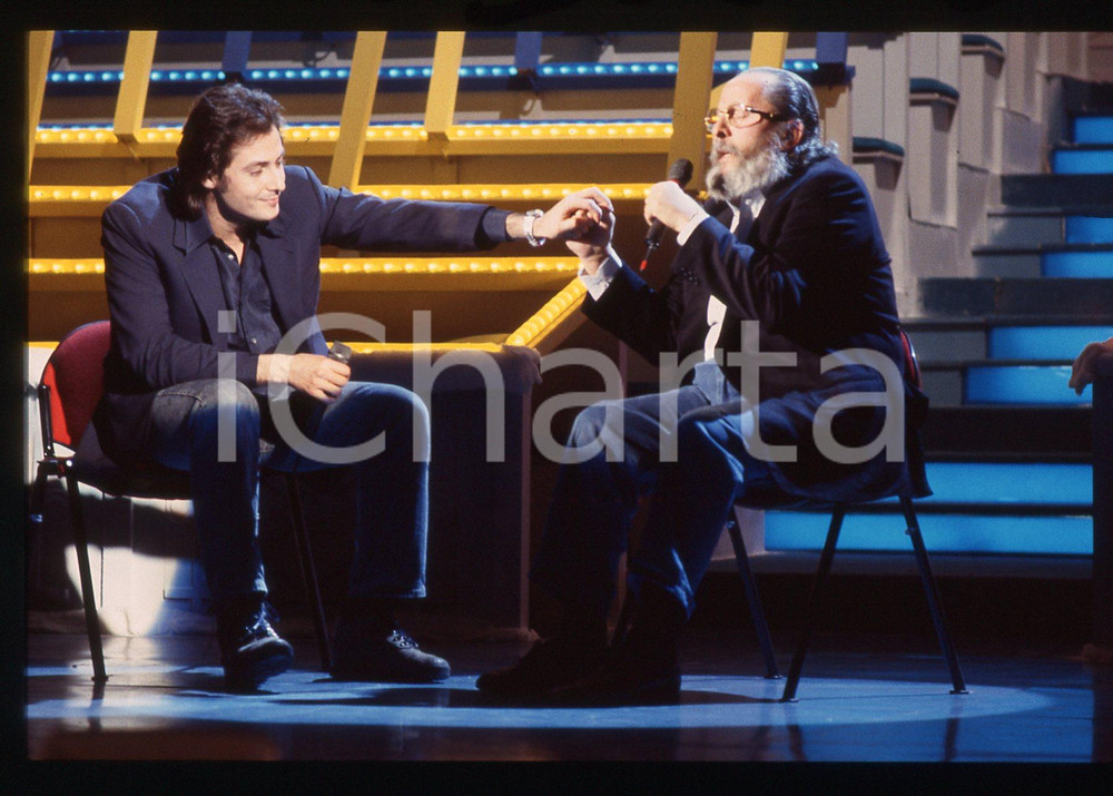 35mm vintage slide* 1993 SANREMO Massimo e Domenico MODUGNO cantano DELFINI (4)