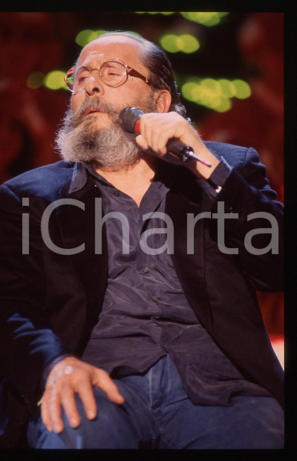 35mm vintage slide* 1993 SANREMO GIOVANI - Domenico MODUGNO canta DELFINI (2)