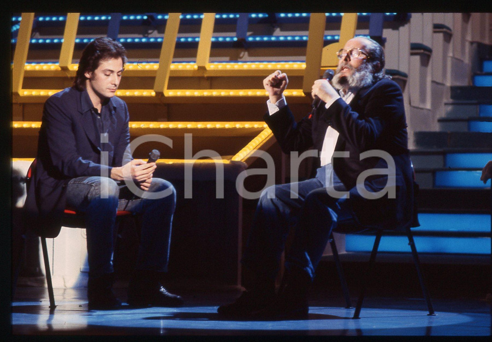 35mm vintage slide* 1993 SANREMO Massimo e Domenico MODUGNO cantano DELFINI (17)