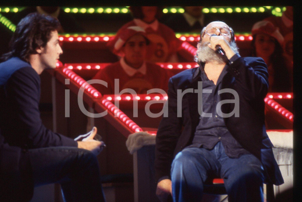 35mm vintage slide* 1993 SANREMO Massimo e Domenico MODUGNO cantano DELFINI (18)