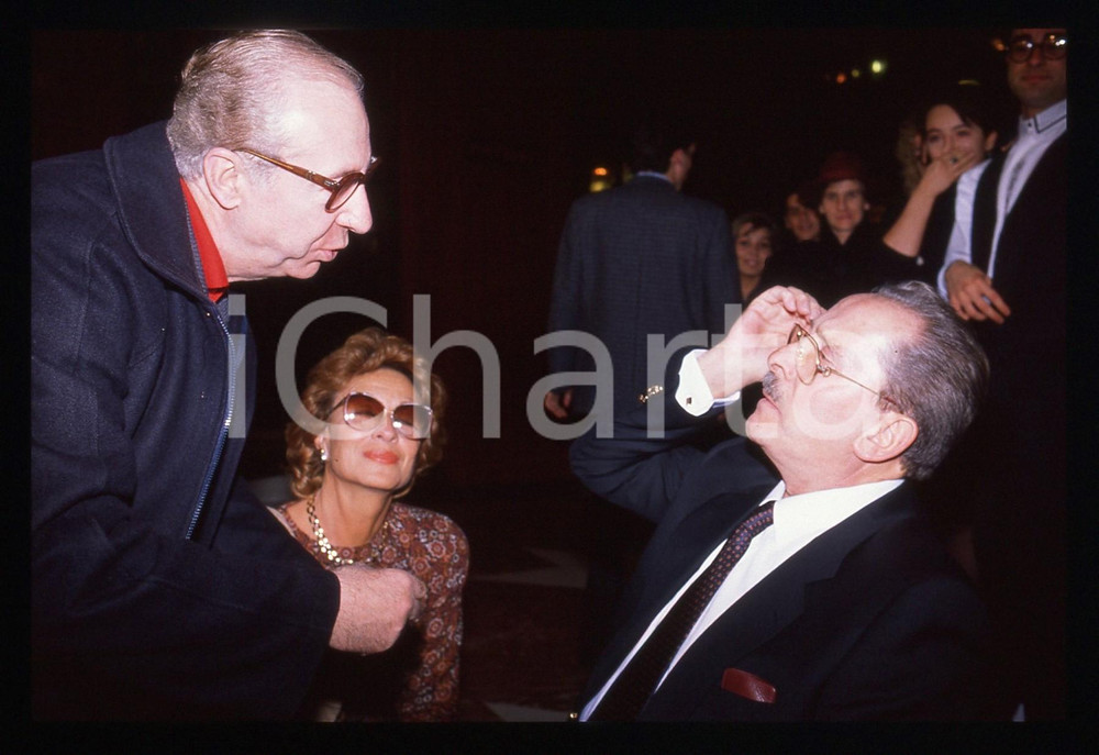 35mm vintage slide* 1989 FESTIVAL SANREMO Domenico MODUGNO e Anna Maria SURDO 2