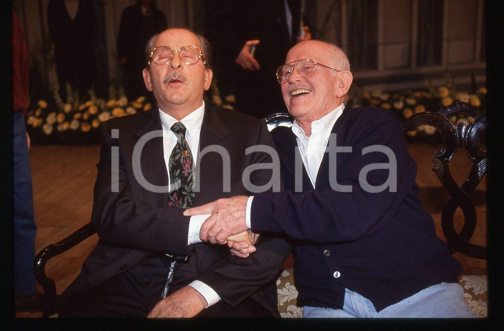 35mm vintage slide* 1993 SANREMO Domenico MODUGNO e Roberto MUROLO Ritratto (10)