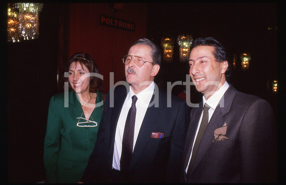 35mm vintage slide* 1989 FESTIVAL SANREMO Domenico MODUGNO Adriano ARAGOZZINI 2