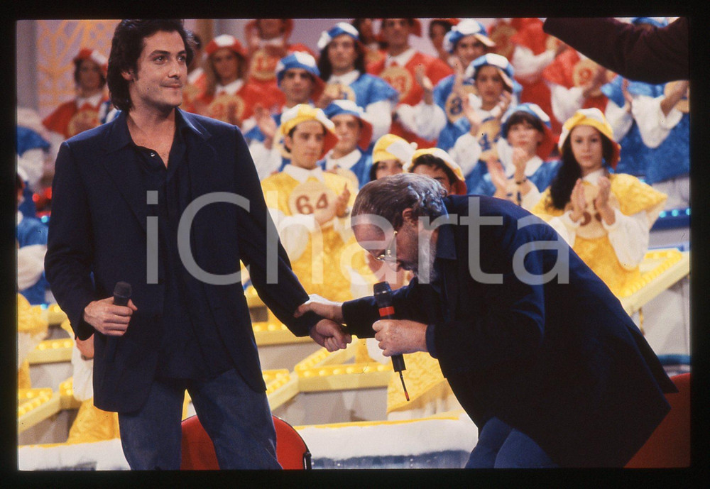 35mm vintage slide* 1993 SANREMO Massimo e Domenico MODUGNO cantano DELFINI (22)