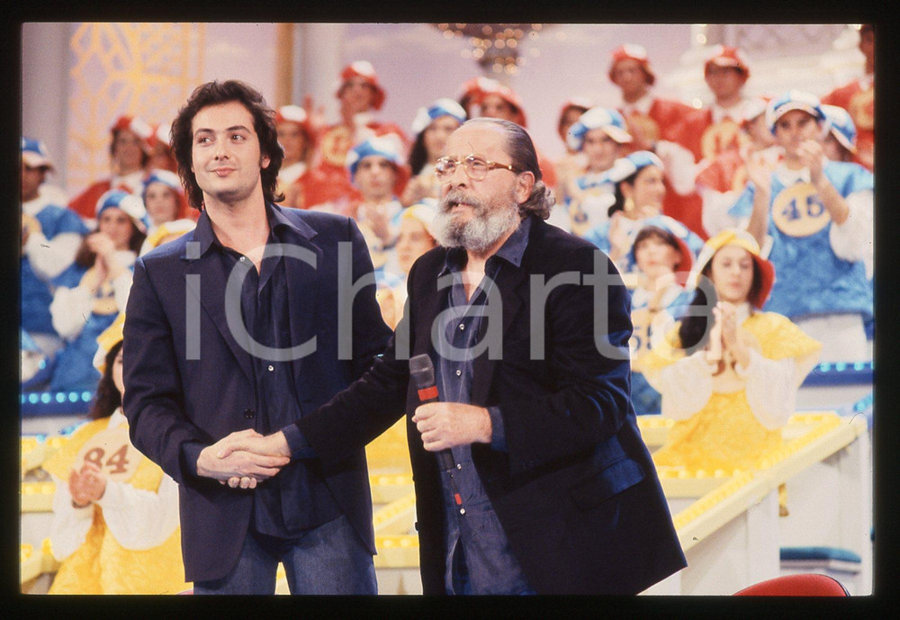 35mm vintage slide* 1993 SANREMO Massimo e Domenico MODUGNO cantano DELFINI (23)