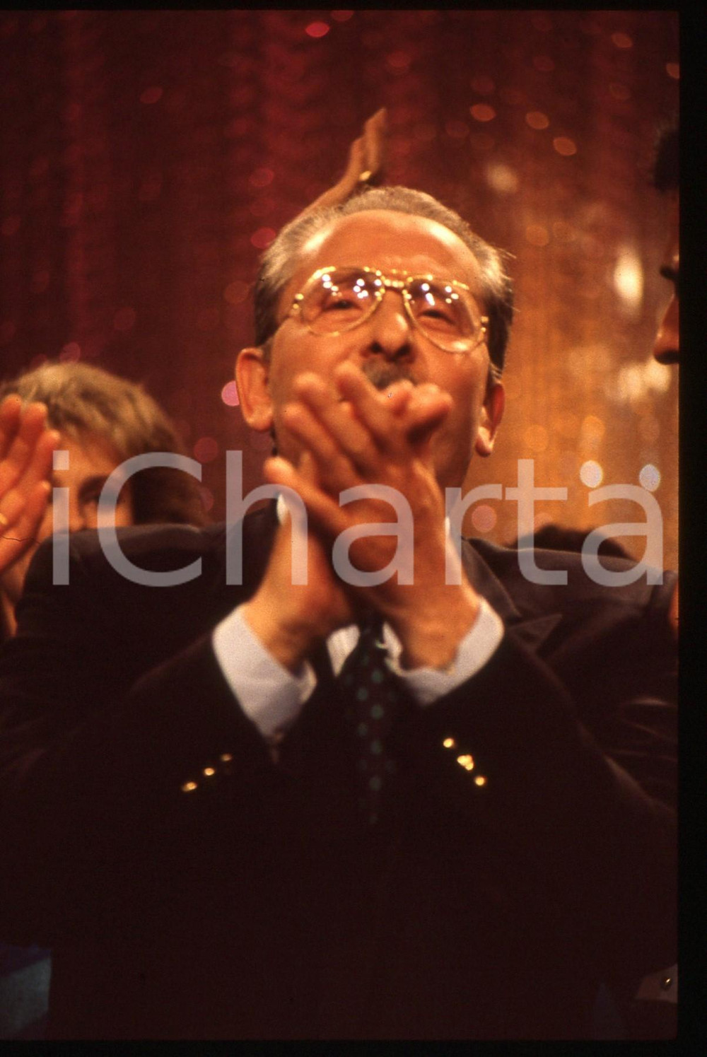 35mm vintage slide* 1988 RAI 2 - Domenico MODUGNO a CHI TIRIAMO IN BALLO? (13)