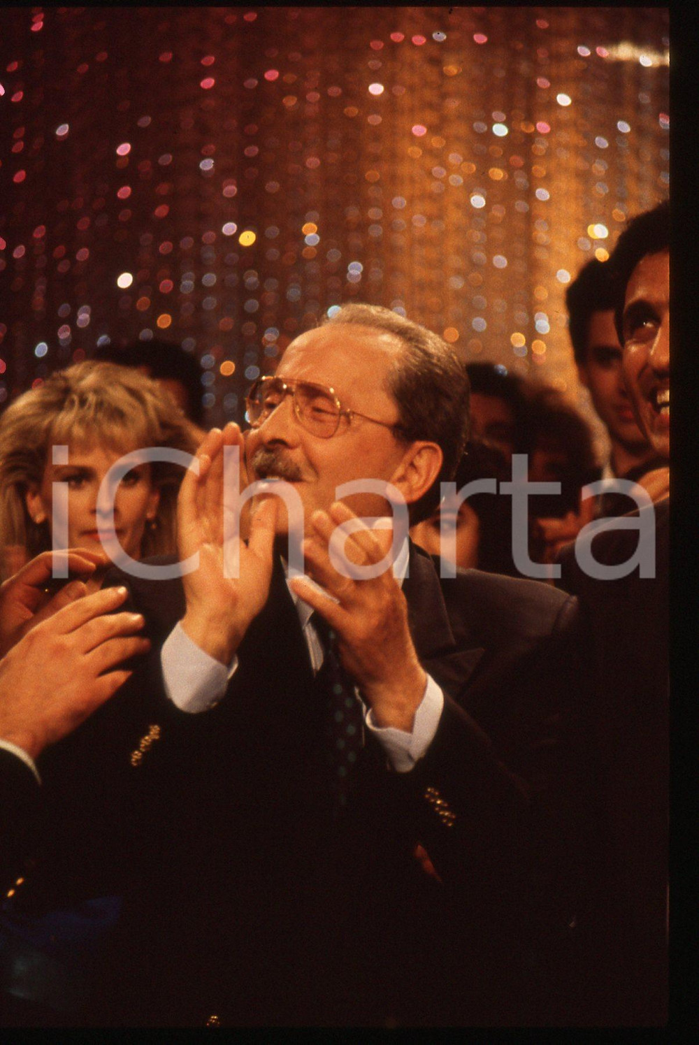 35mm vintage slide* 1988 RAI 2 - Domenico MODUGNO a CHI TIRIAMO IN BALLO? (15)