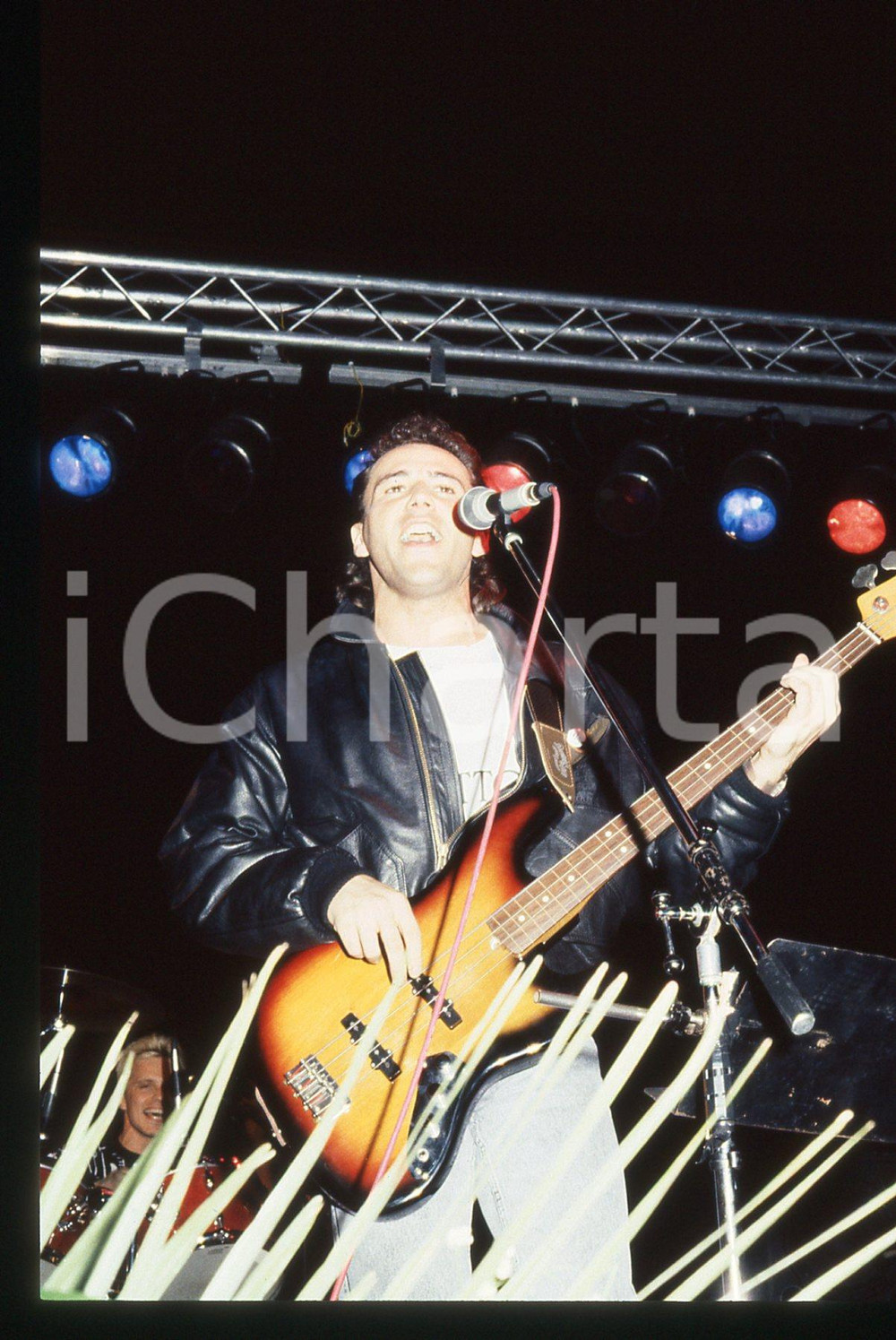 35mm vintage slide* 1988 SANREMO - Livio VISENTIN dei LIJAO durante le prove (2)