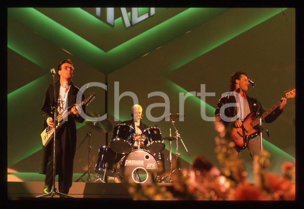 35mm vintage slide* 1988 FESTIVAL SANREMO - LIJAO cantano PER NOI GIOVANI (2)