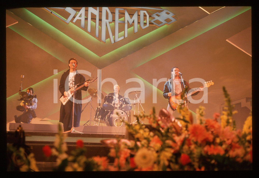 35mm vintage slide* 1988 FESTIVAL SANREMO - LIJAO cantano PER NOI GIOVANI (3)