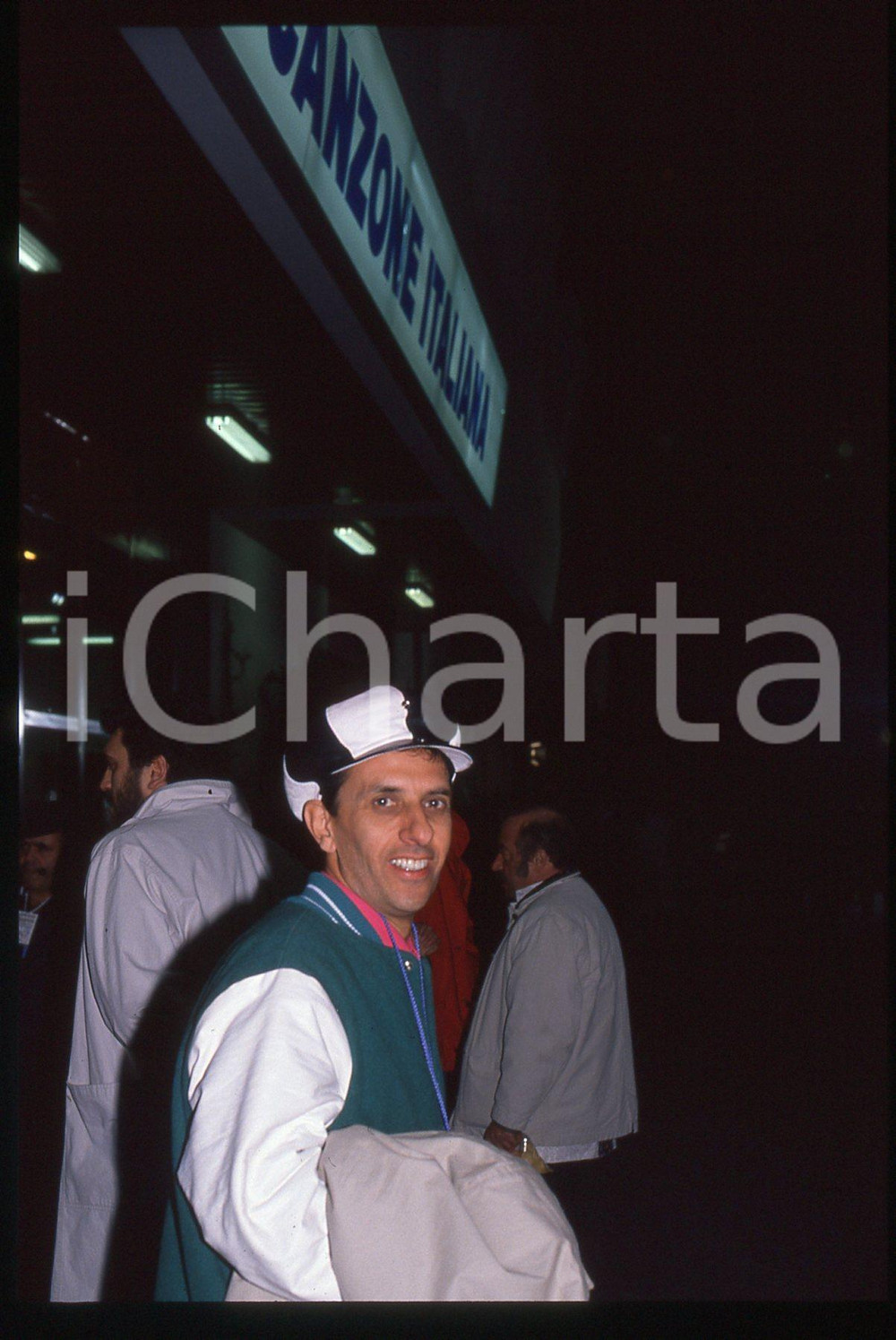 35mm vintage slide* 1990 SANREMO - SCIAMPI Mimmo SANTONASTASO Ritratto (7)