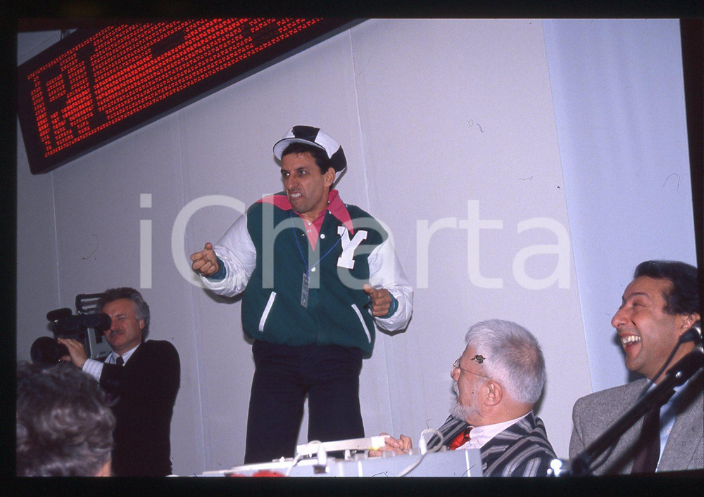 35mm vintage slide* 1990 SANREMO - SCIAMPI Mimmo SANTONASTASO Ritratto (8)