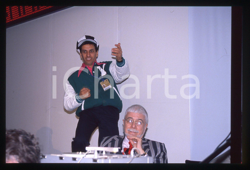 35mm vintage slide* 1990 SANREMO - SCIAMPI Mimmo SANTONASTASO Ritratto (9)