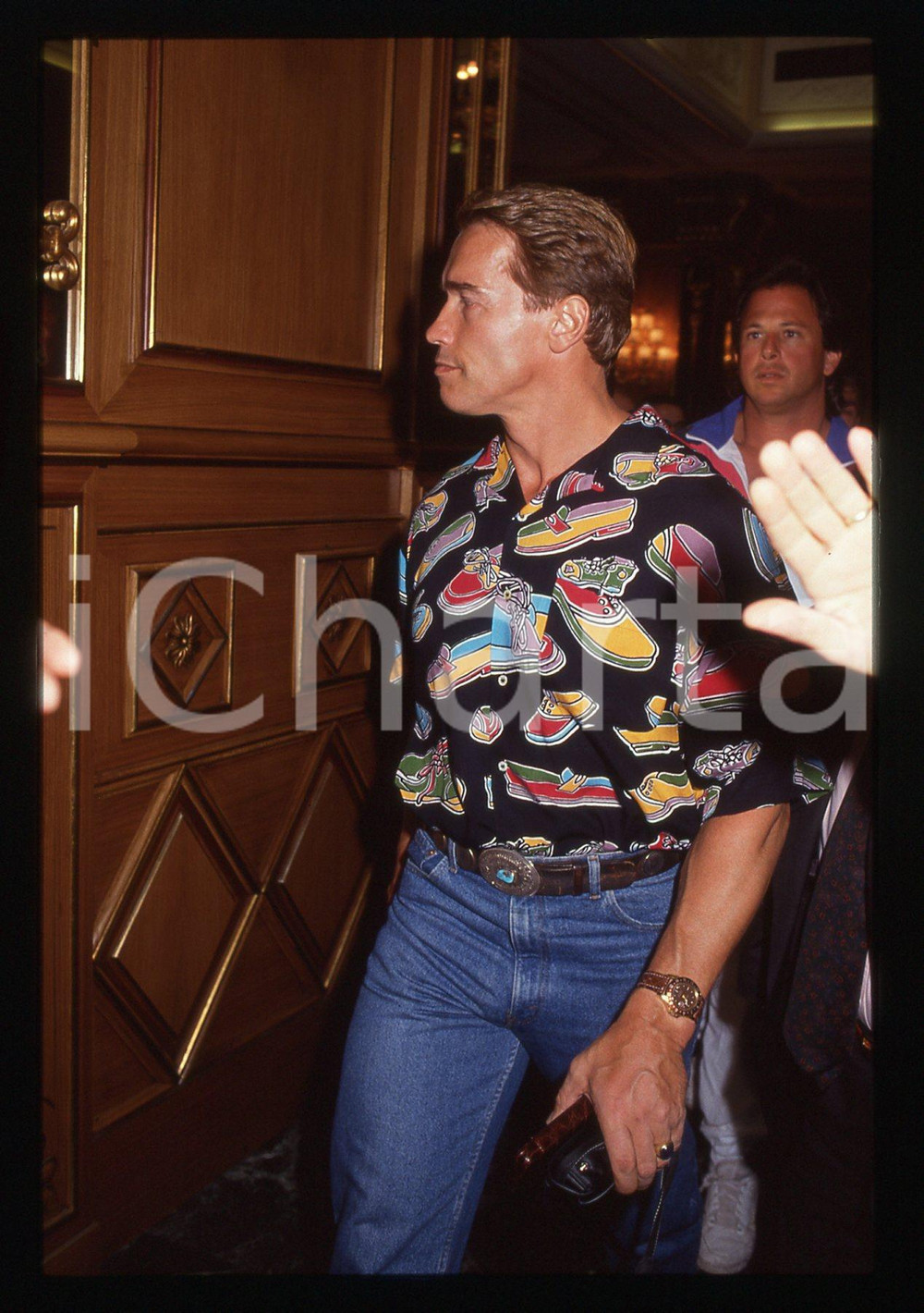 35mm vintage slide* 1991 CANNES - Arnold SCHWARZENEGGER Ritratto dell'attore (6)