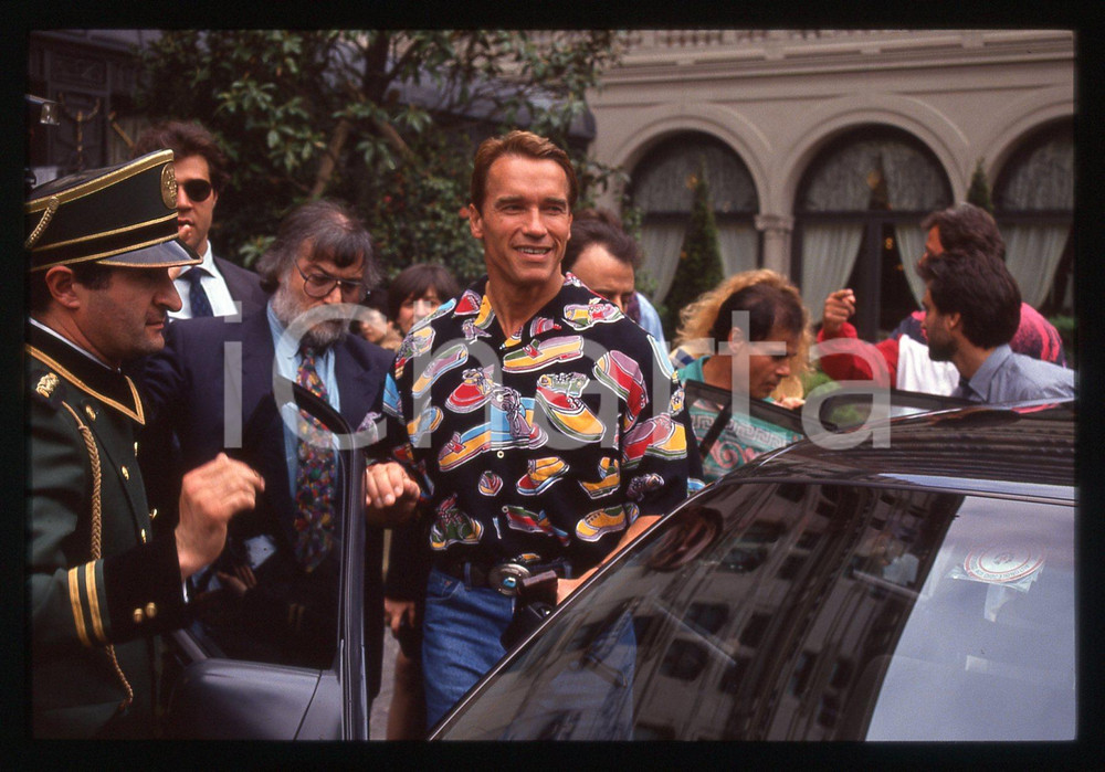 35mm vintage slide* 1991 CANNES - Arnold SCHWARZENEGGER Ritratto dell'attore (4)