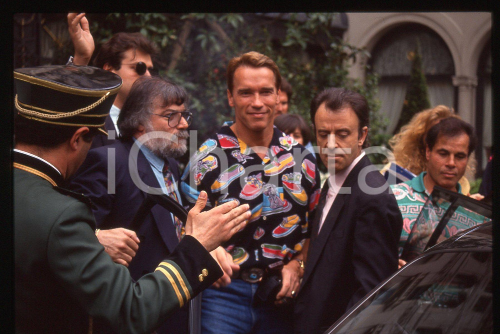 35mm vintage slide* 1991 CANNES - Arnold SCHWARZENEGGER Ritratto dell'attore (5)