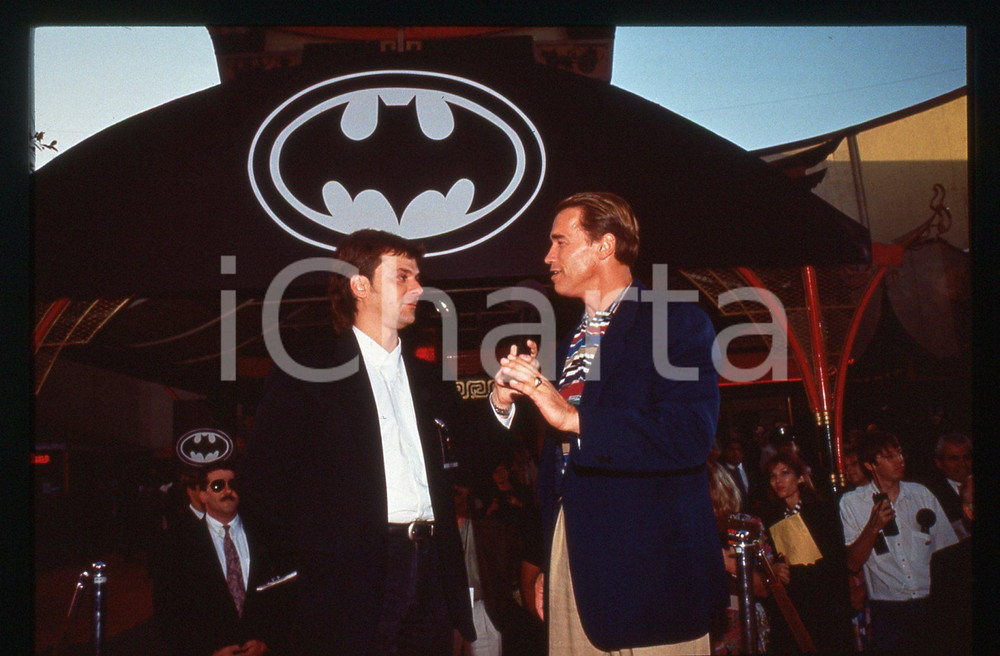 35mm vintage slide* 1992 LOS ANGELES - Arnold SCHWARZENEGGER 1ere BATMAN RETURNS
