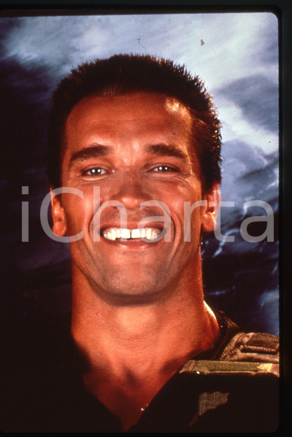 35mm vintage slide* 1985 ca COSTUME Arnold SCHWARZENEGGER Ritratto dell'attore 4
