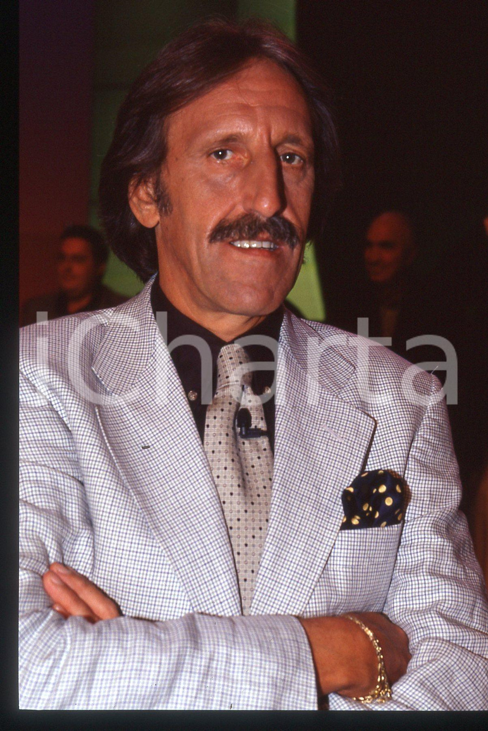 35mm vintage slide* 1995 ca RAI 3 - Massimo BUSCEMI a QUELLI CHE IL CALCIO