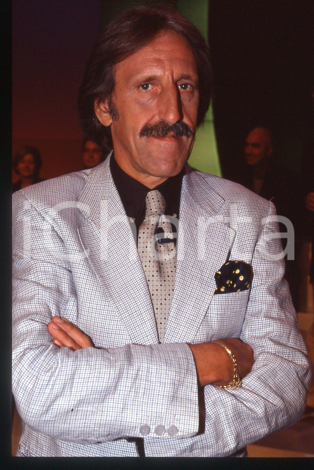 35mm vintage slide* 1995 ca RAI 3 - Massimo BUSCEMI a QUELLI CHE IL CALCIO (2)