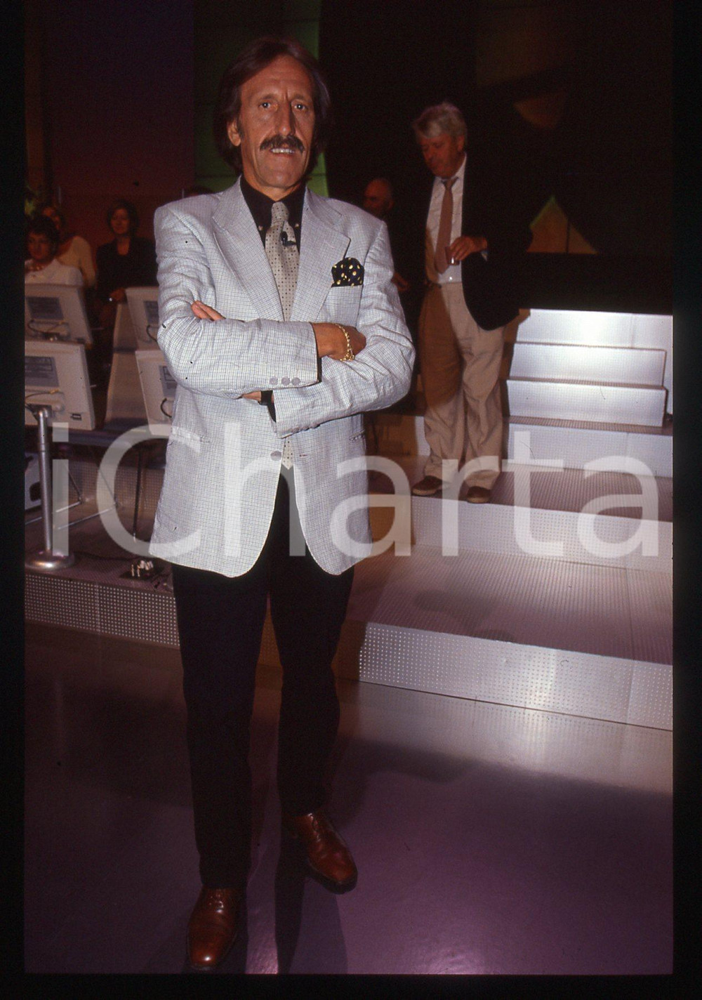 35mm vintage slide* 1995 ca RAI 3 - Massimo BUSCEMI a QUELLI CHE IL CALCIO (3)