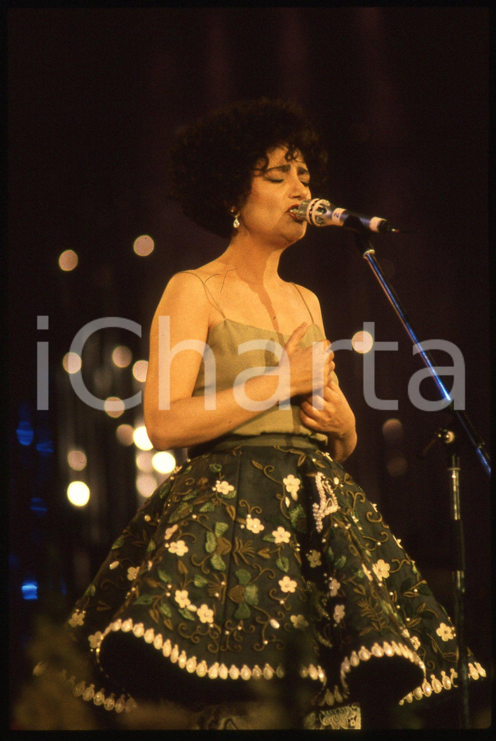 35mm vintage slide* 1990 FESTIVAL SANREMO Mia MARTINI - LA NEVICATA DEL '56 (15)