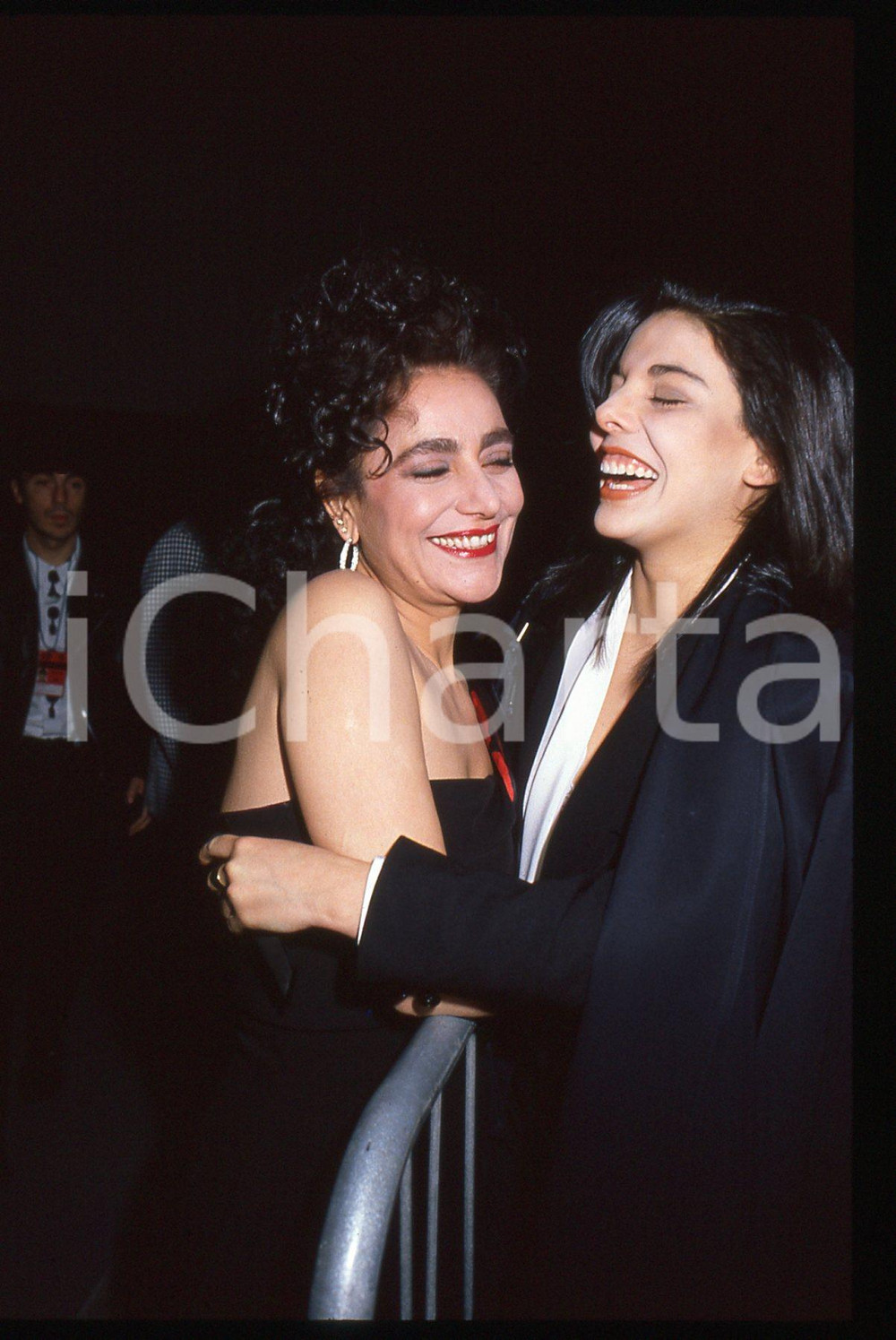 35mm vintage slide* 1990 FESTIVAL SANREMO Mia MARTINI e MIETTA Daniela MIGLIETTA