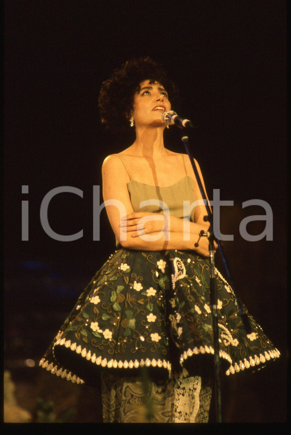 35mm vintage slide* 1990 FESTIVAL SANREMO Mia MARTINI - LA NEVICATA DEL '56 (23)