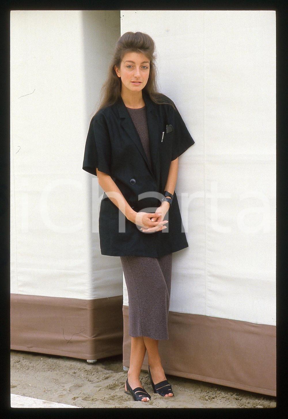 35mm vintage slide* 1984 FESTIVAL VENEZIA Pascale OGIER Ritratto dell'attrice 69