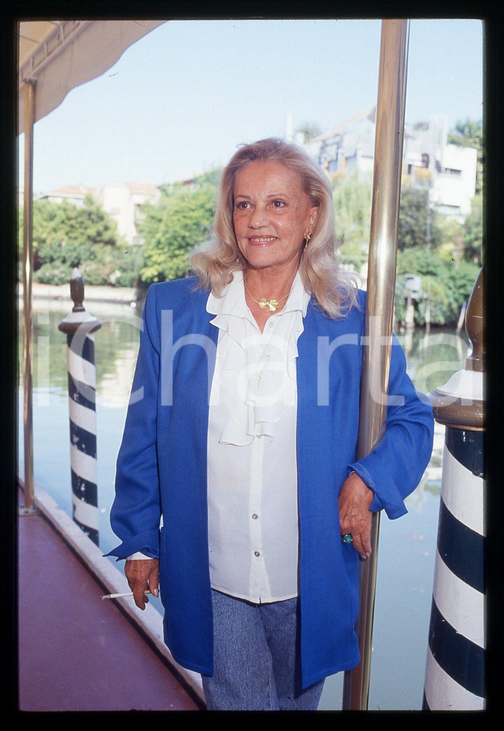 35mm vintage slide* 1992 FESTIVAL VENEZIA - Jeanne MOREAU Ritratto dell'attrice