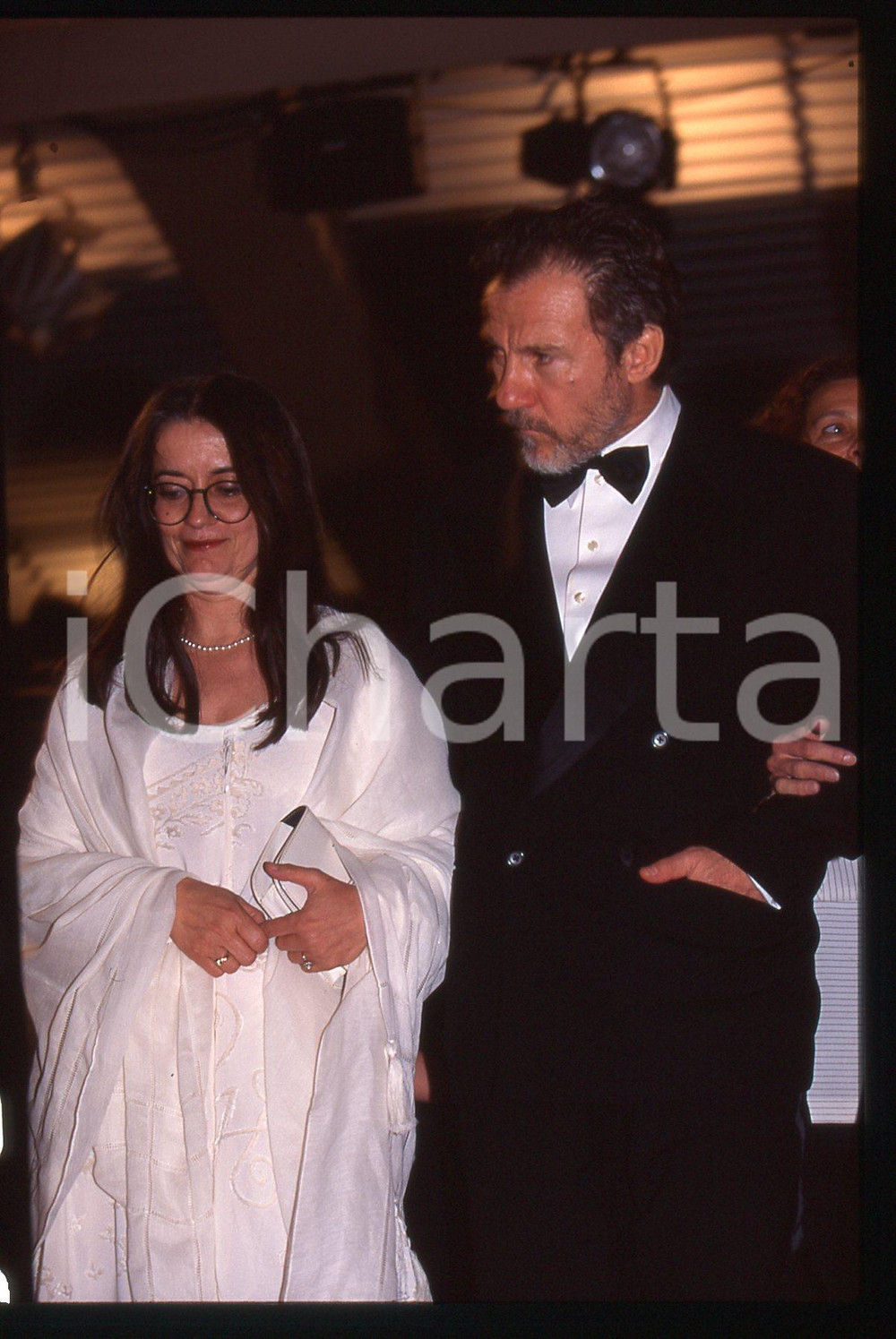 35mm vintage slide* 1995 FESTIVAL CANNES - Harvey KEITEL Eleni KARAINDROU (3)