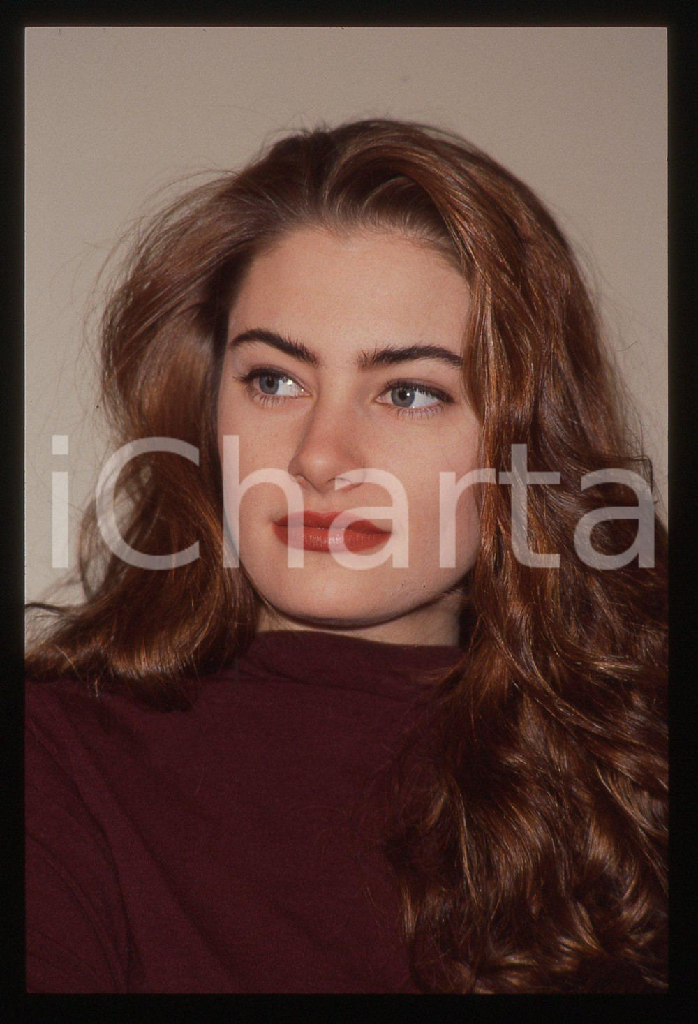 35mm vintage slide* 1991 MILANO - Amick MADCHEN posa per Photocall TWIN PEAKS 16