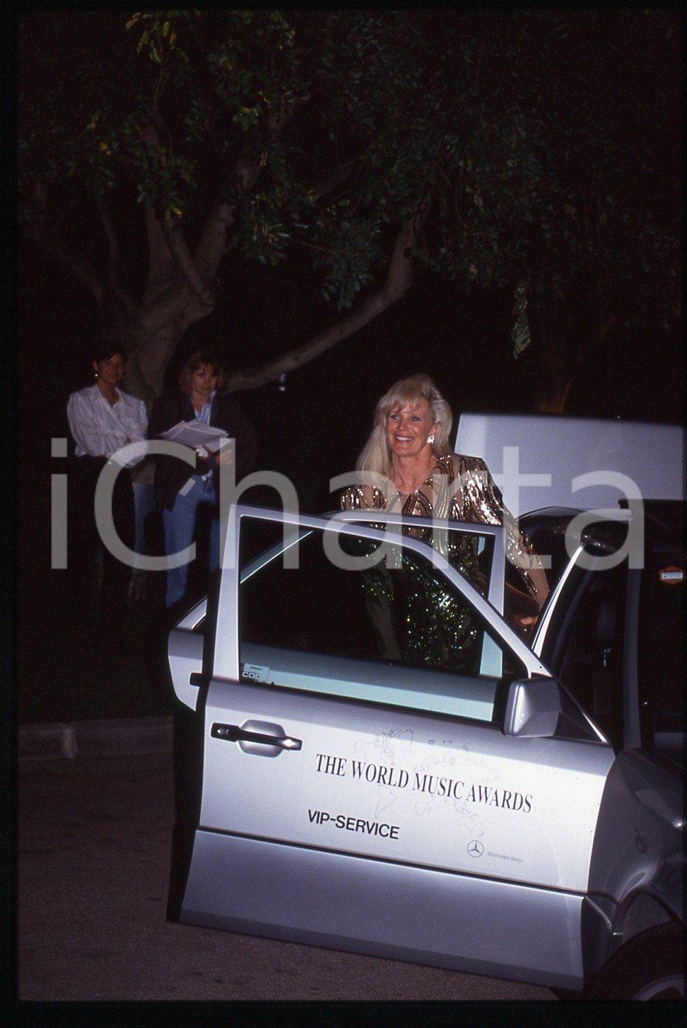 35mm vintage slide* 1993 MONTECARLO - Linda EVANS ai WORLD MUSIC AWARDS