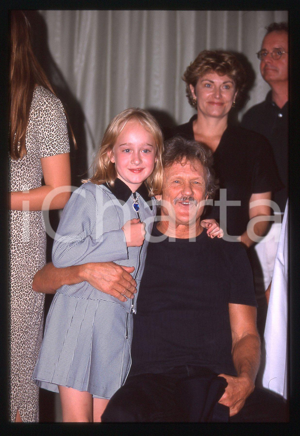 35mm vintage slide* 1998 VENEZIA LIDO - Kris KRISTOFFERSON e Luisa CONLON