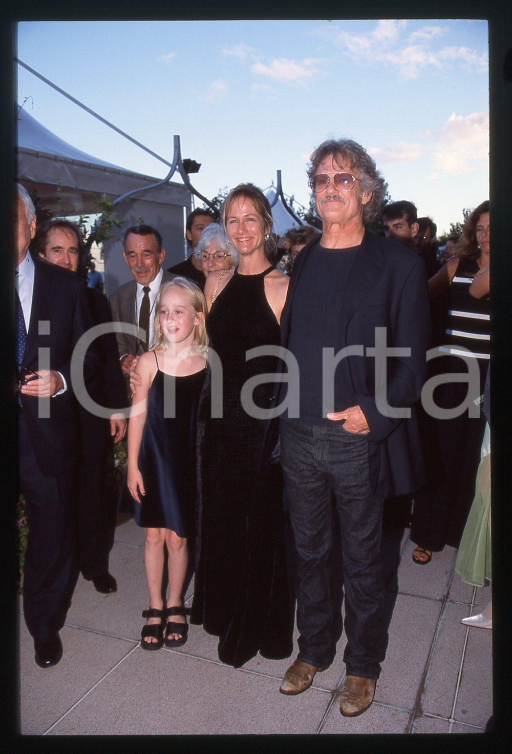 35mm vintage slide* 1998 VENEZIA - Kris KRISTOFFERSON Lisa MEYERS Luisa CONLON 3