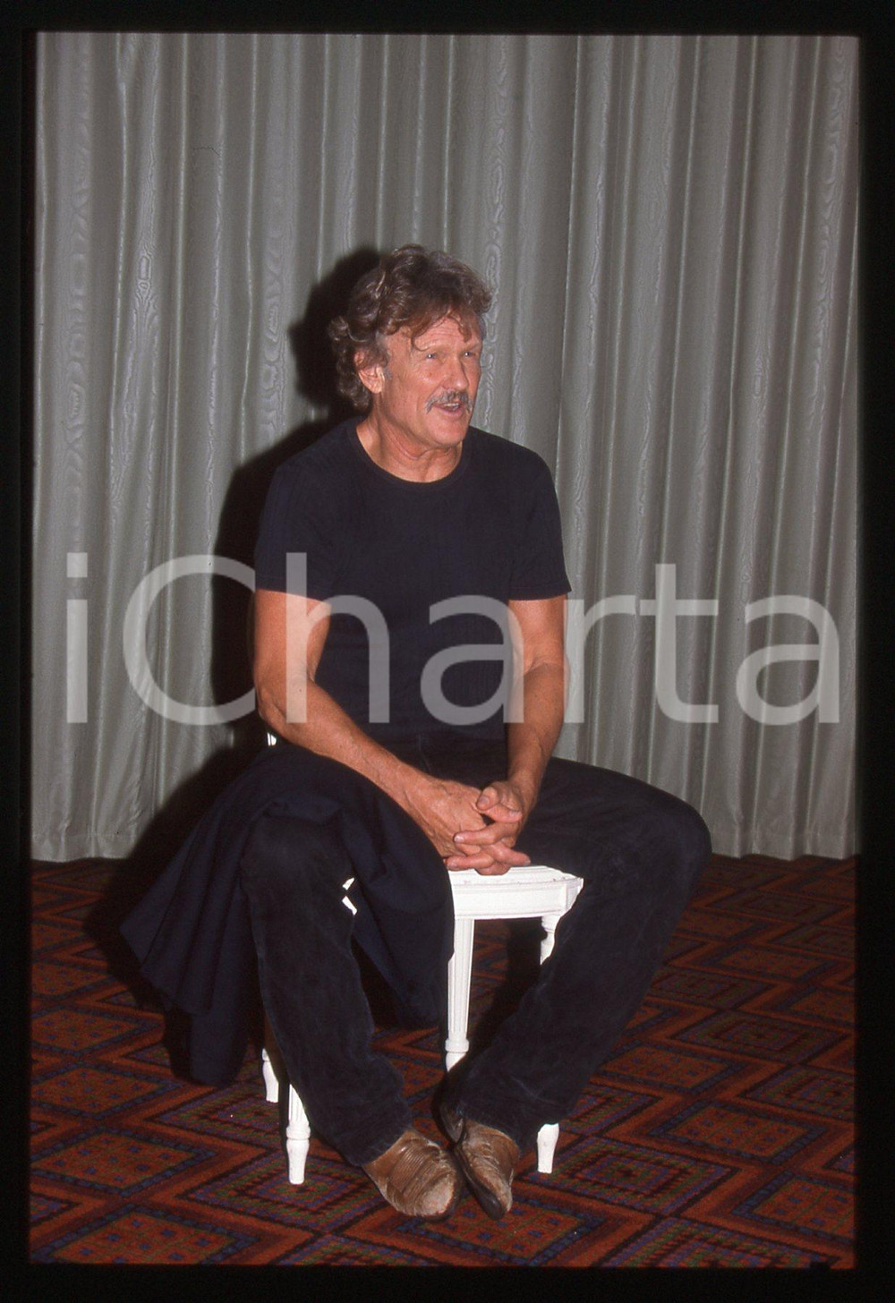 35mm vintage slide* 1998 VENEZIA LIDO Kris KRISTOFFERSON Ritratto dell'attore 16