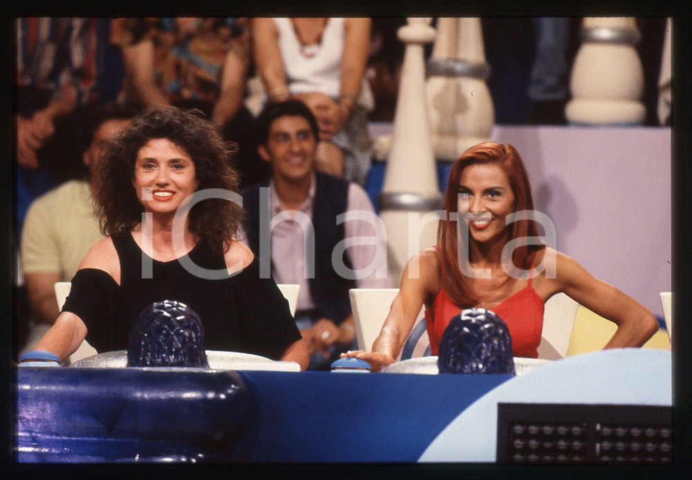 35mm vintage slide* 1995 CANALE 5 Patrizia ROSSETTI Gigliola CINQUETTI QUIZZONE
