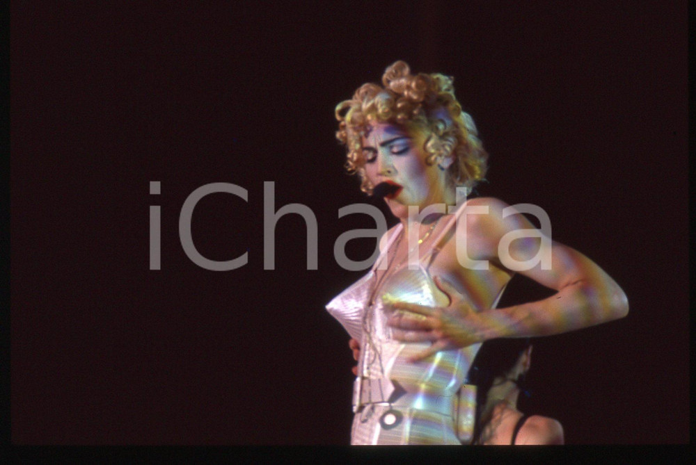 35mm vintage slide* 1990 MADONNA Louise Veronica CICCONE BLONDE AMBITION TOUR 72